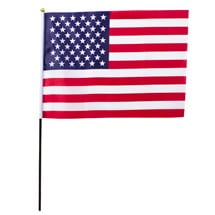 American 12"x18" Cloth Flags